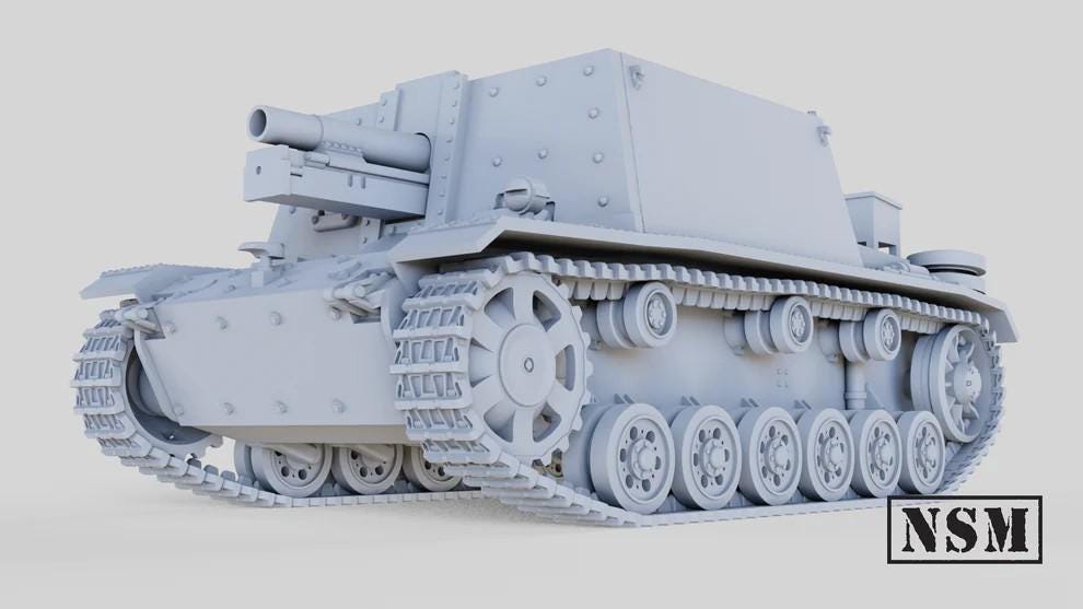 WWII German Stug 33b Various Scales Historical Wargaming (US tariffs are pre-paid by us)
