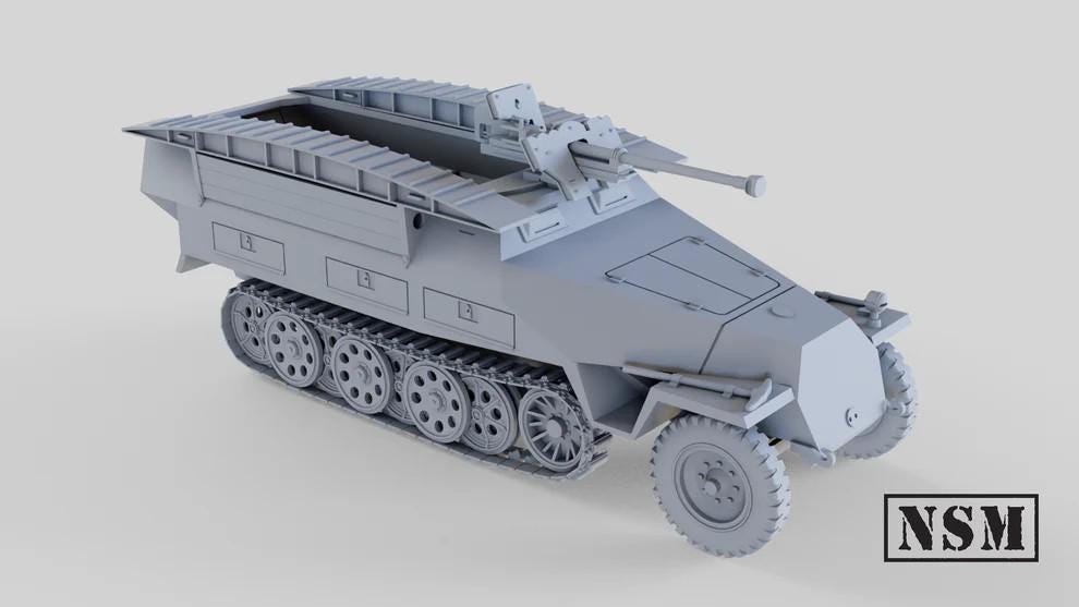 WWII German Sd.kfz 251/ 7 D ‘Pioneer Wagon’ Halftrack Various Scales Historical Wargaming