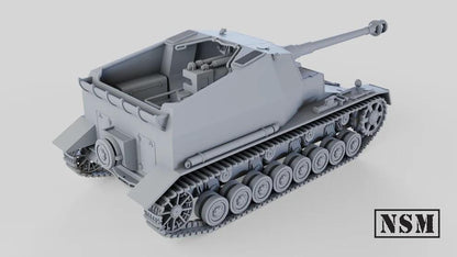 WWII German Dicker Max 10.5 cm K Gepanzerte Selbstfahrlafette Various Scales Historical Wargaming