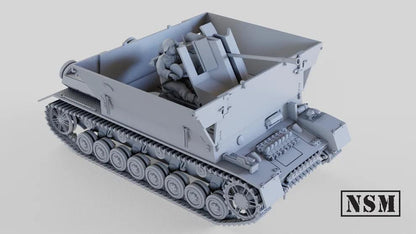 WWII German Flakpanzer IV (3.7 cm Flak 43) ‘Möbelwagen’ with Crew Various Scales Historical Wargaming (US tariffs are pre-paid by us)