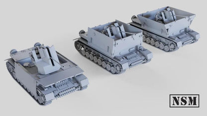 WWII German Flakpanzer IV (3.7 cm Flak 43) ‘Möbelwagen’ with Crew Various Scales Historical Wargaming (US tariffs are pre-paid by us)