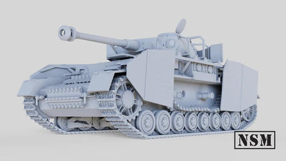 WWII German Destroyed Panzer IV H Various Scales Historical Wargaming