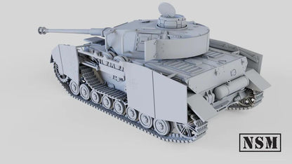 WWII German Destroyed Panzer IV H Various Scales Historical Wargaming