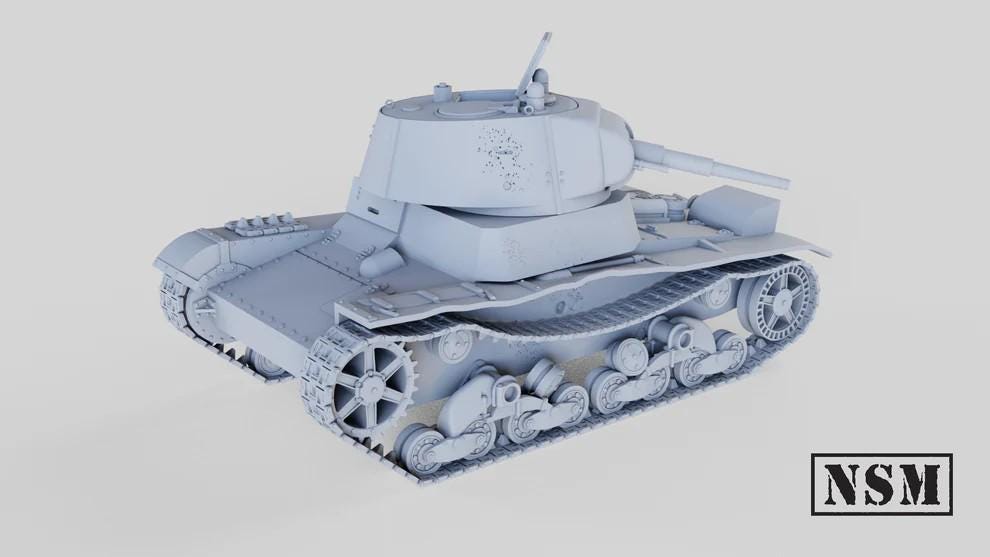 WWII Destroyed Soviet T26 Tank Various Scales Historical Wargaming Wargaming Terrain (US tariffs are pre-paid by us)
