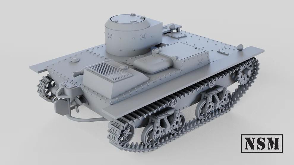 WWII Soviet T-38 Amphibious Tank Various Scales Historical Wargaming
