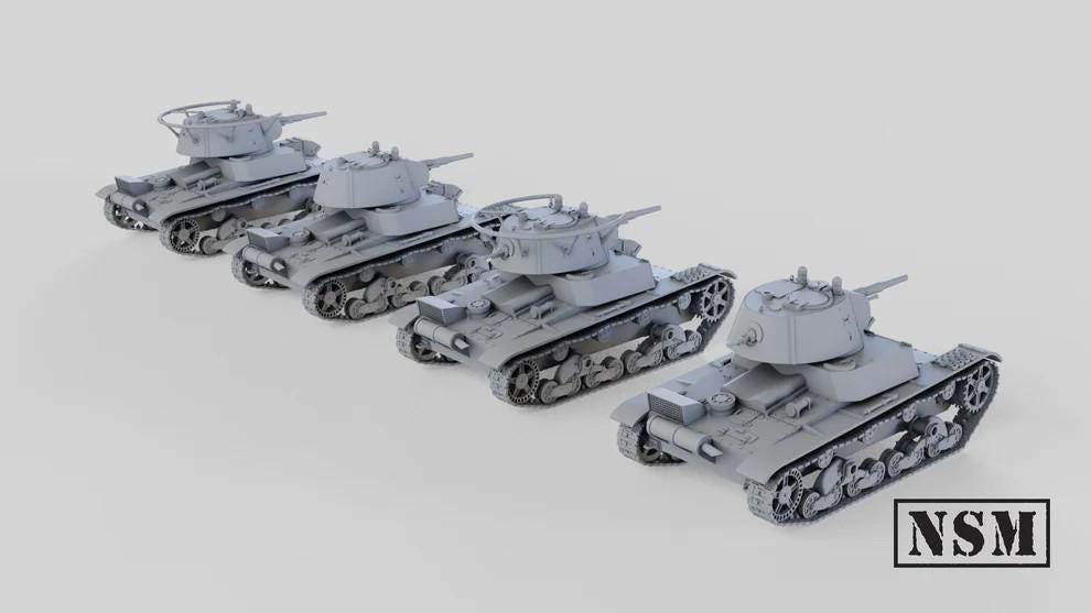 WWII Soviet T26 Model 1938 Tank Various Scales Historical Wargaming (US tariffs are pre-paid by us)