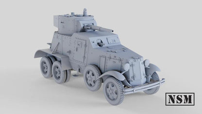 WWII Soviet BA-6 Armoured Car Various Scales Historical Wargaming