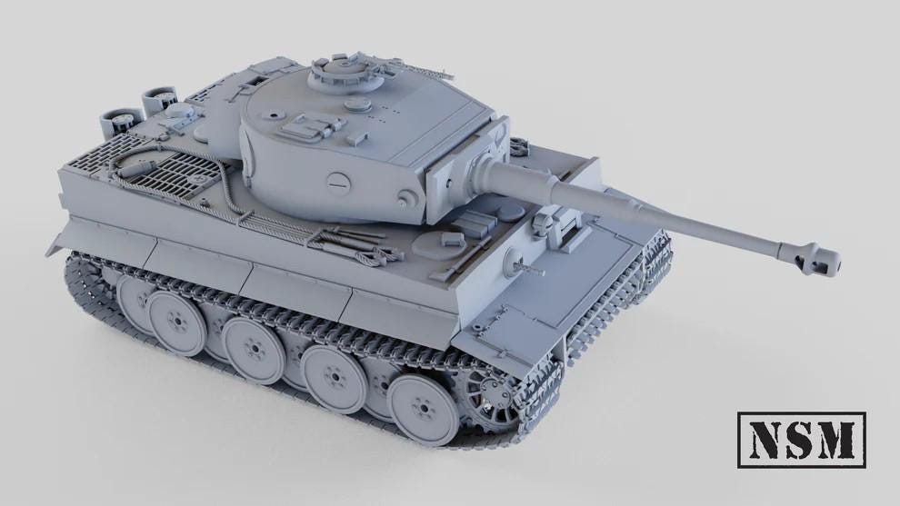 WWII German Tiger I (Early, Mid or Late Production) Various Scales Historical Wargaming (US tariffs are pre-paid by us)
