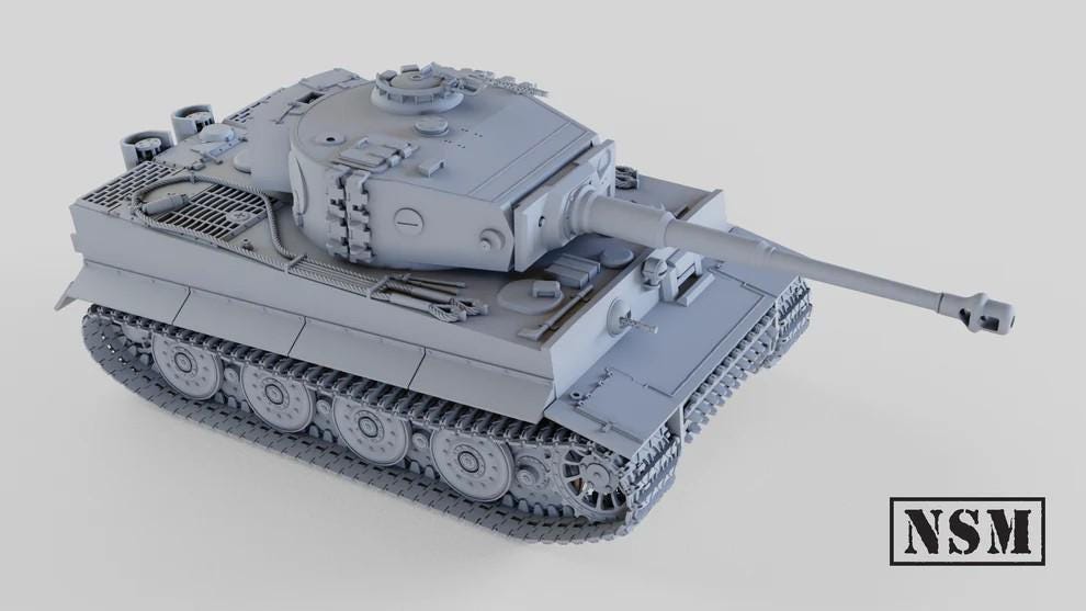 WWII German Tiger I (Early, Mid or Late Production) Various Scales Historical Wargaming