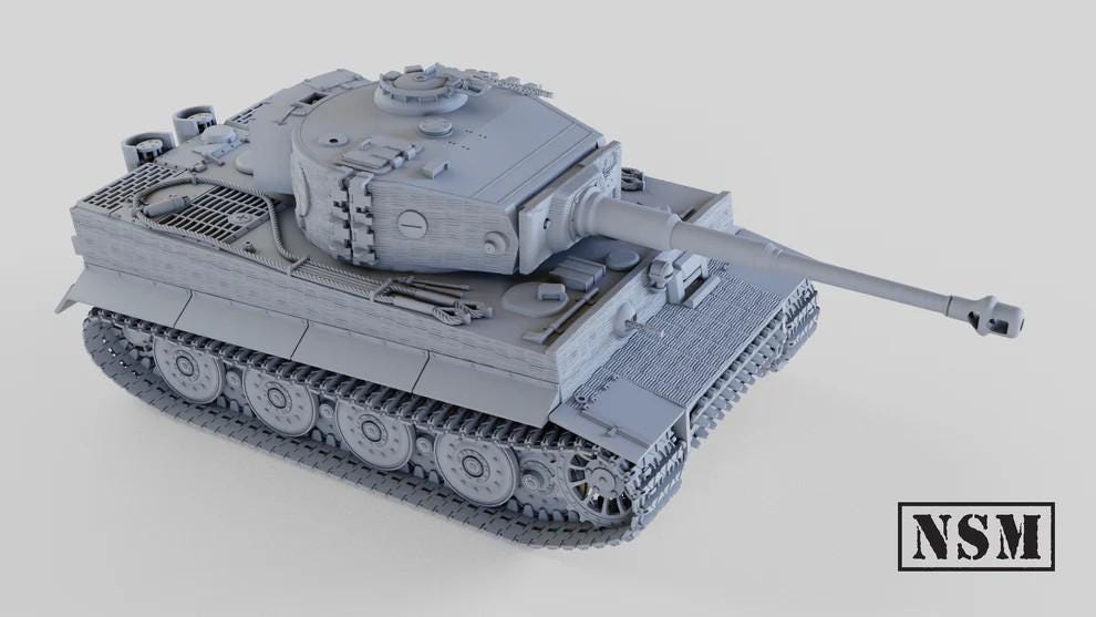 WWII German Tiger I (Early, Mid or Late Production) Various Scales Historical Wargaming