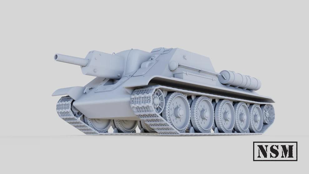 WWII Soviet SU-122 Self Propelled Gun Various Scales Historical Wargaming