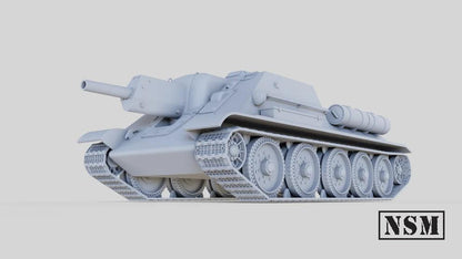WWII Soviet SU-122 Self Propelled Gun Various Scales Historical Wargaming