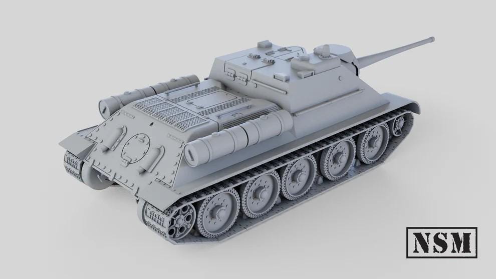Su 89 WWII Soviet SU 85 (with SU 85m Variant) Self Propelled Gun Various Sca ...