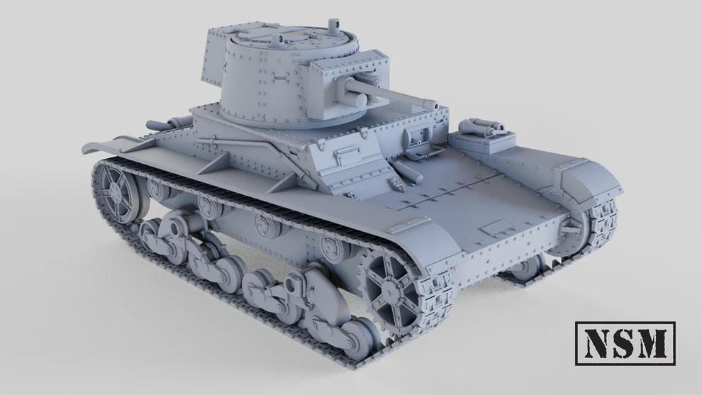 WWII Finnish Vickers 6 Ton Tank Various Scales Historical Wargaming (US tariffs are pre-paid by us)