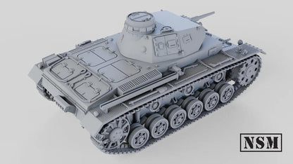 WWII German Panzer III E Various Scales Historical Wargaming