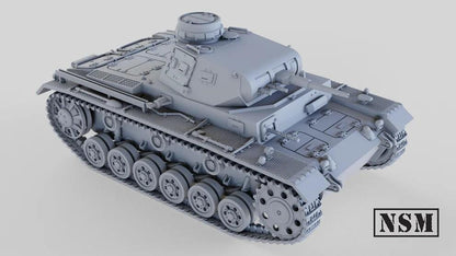 WWII German Panzer III G Various Scales Historical Wargaming
