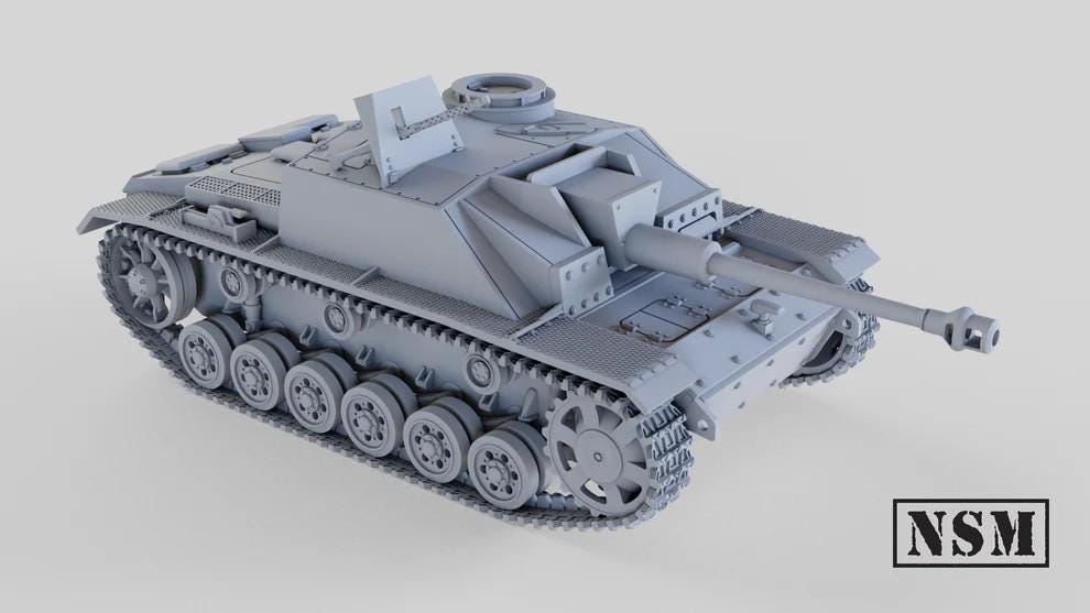 WWII German Stug III Ausf G Early Various Scales Historical Wargaming (US tariffs are pre-paid by us)
