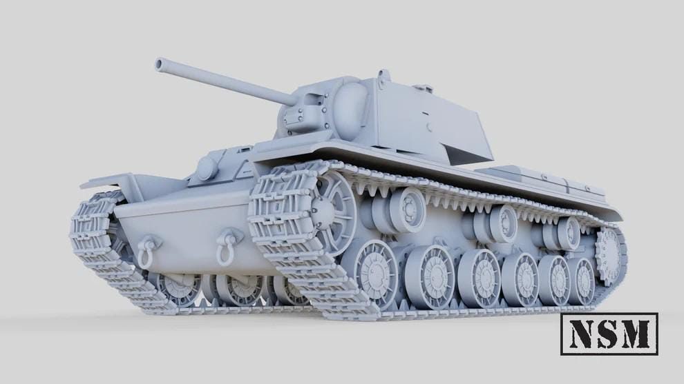 WWII Soviet KV1 Tank Various Scales Historical Wargaming (US tariffs are pre-paid by us)