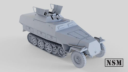 WWII German Sd.kfz 251/23 D with Crew Various Scales Historical Wargaming (US tariffs are pre-paid by us)