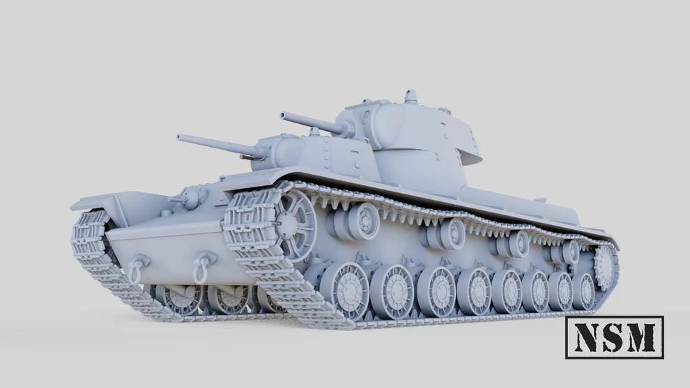 WWII Soviet SMK Experimental Tank Various Scales Historical Wargaming