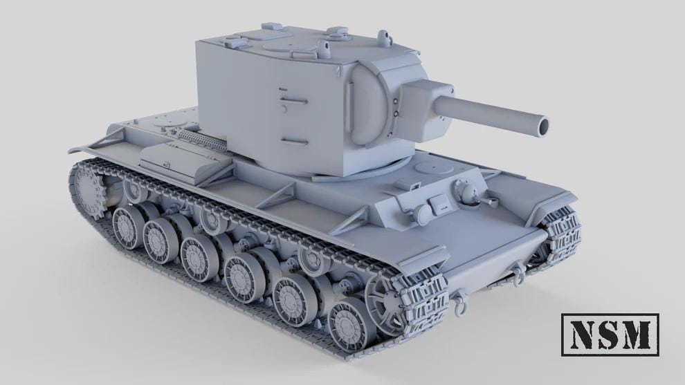 WWII Soviet KV2 Tank Various Scales Historical Wargaming