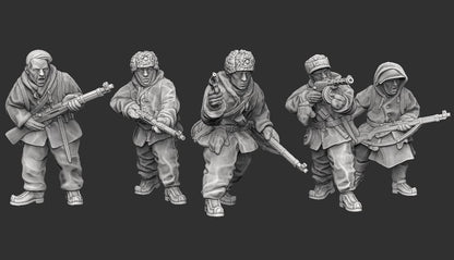 WWII Finnish Jakkari Infantry Squad (5 models) Various Scales Historical Wargaming (US tariffs are pre-paid by us)