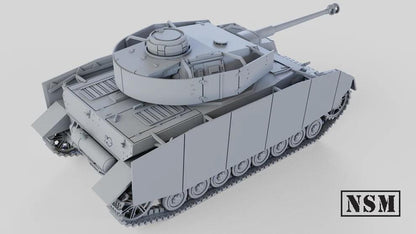 WWII Panzer IV Ausf H with Zimmerit Various Scales Historical Wargaming (US tariffs are pre-paid by us)
