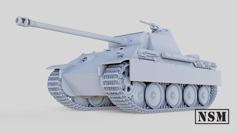 WWII German Panther G Tank Various Scales Historical Wargaming (US tariffs are pre-paid by us)