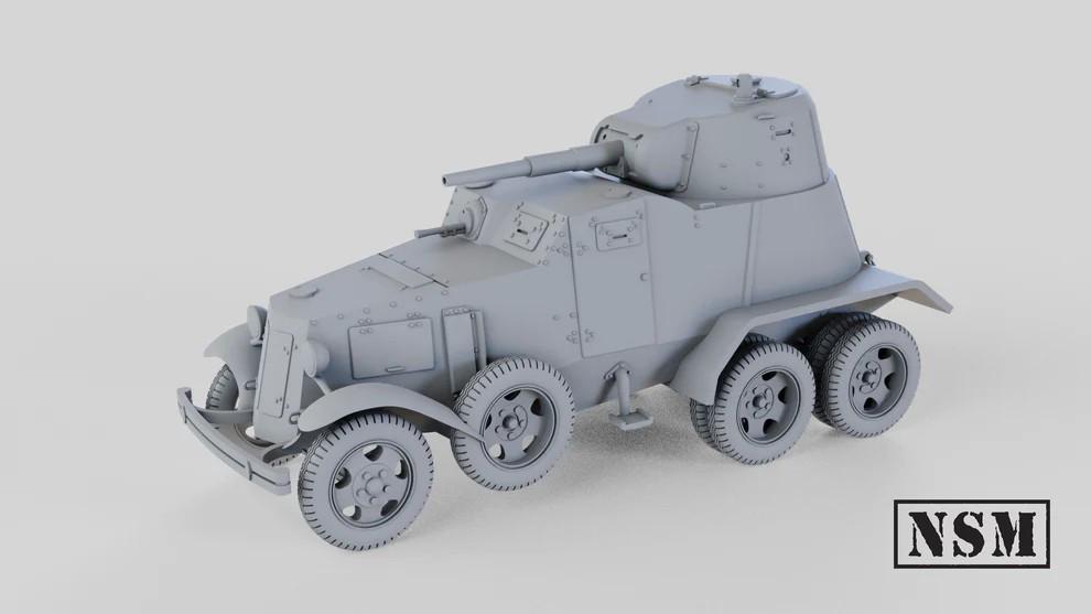 WWII Soviet BA-10 Armoured Car Various Scales Historical Wargaming