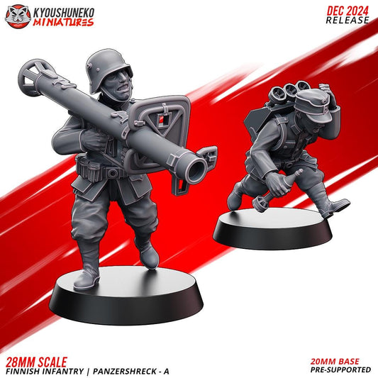 WWII Finnish Bicycle Infantry Squad B (5 models) Various Scales Historical Wargaming