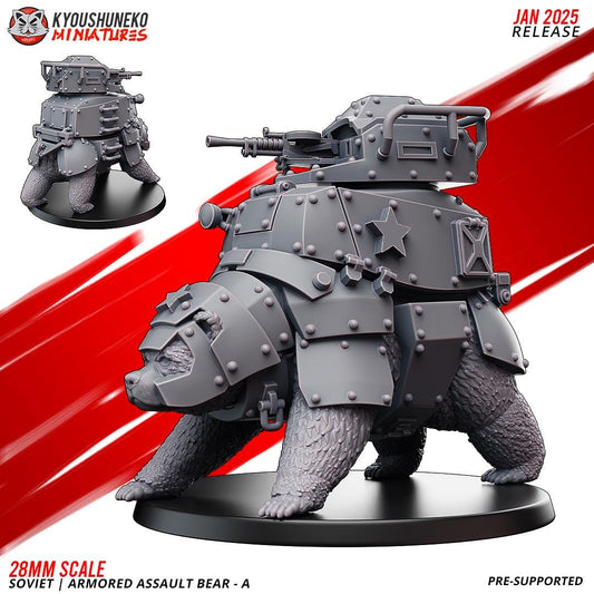 WWII Soviet Armoured Assault Bear Various Scales Historical Wargaming (US tariffs are pre-paid by us)