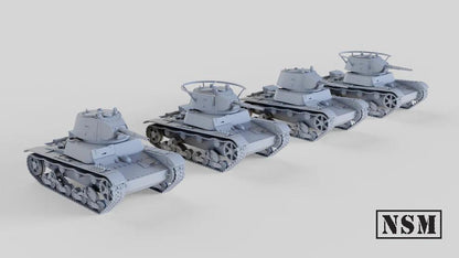 WWII Soviet T26 Model 1938 Tank Various Scales Historical Wargaming