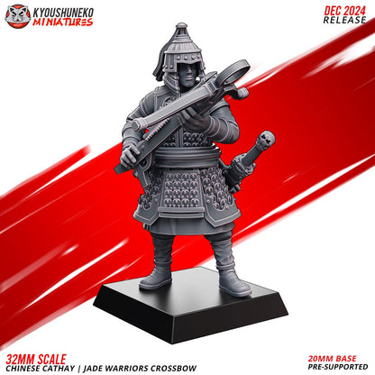 Ancient Chinese Cathay Jade Warriors Crossbowmen Unit (10 models) Various Scales Historical Wargaming (US tariffs are pre-paid by us)
