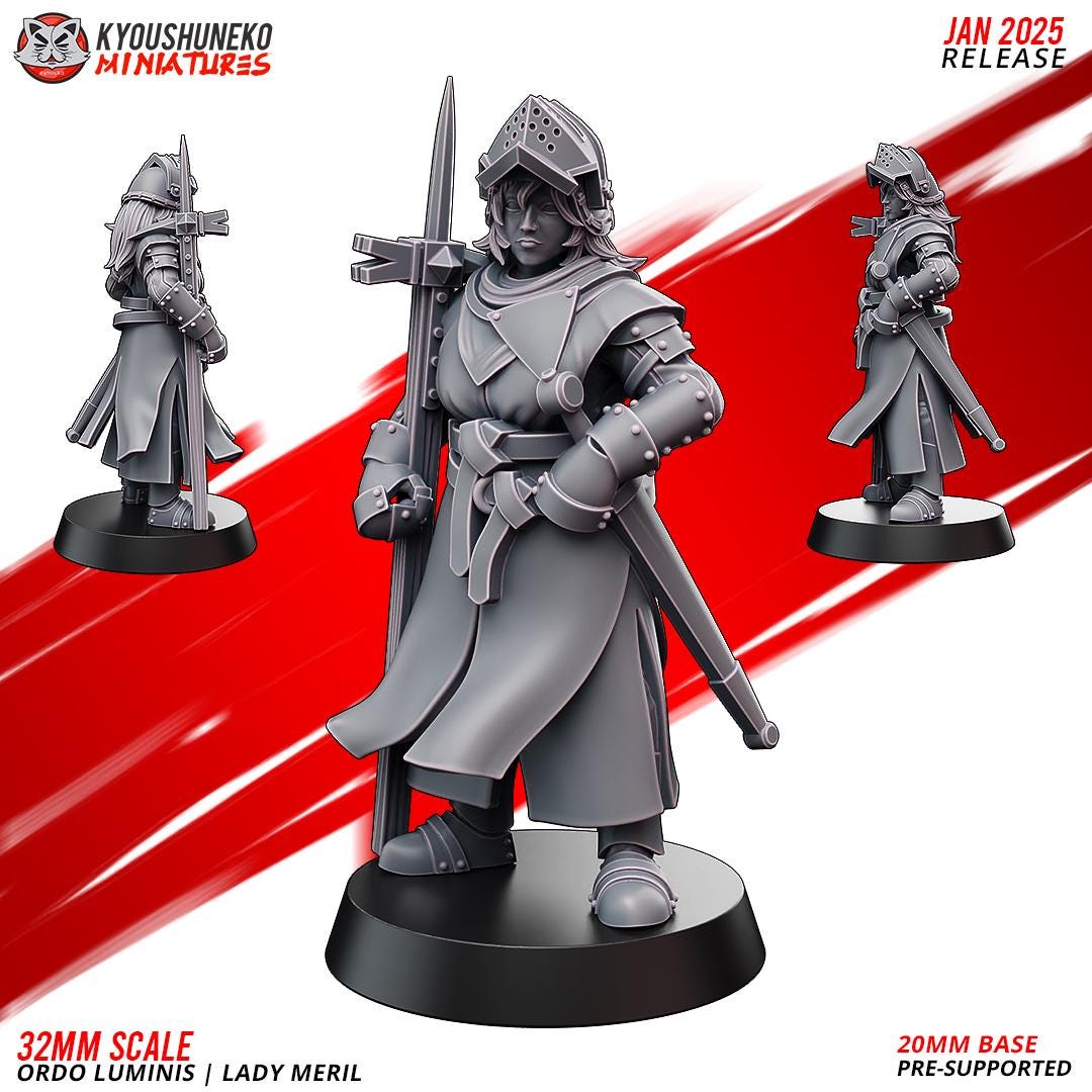 Ancient Chinese Cathay Ordo Luminis Lady Meril (1 model) Various Scales Historical Wargaming (US tariffs are pre-paid by us)
