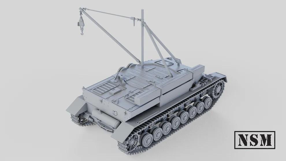 WWII German Bergepanzer IV Various Scales Historical Wargaming