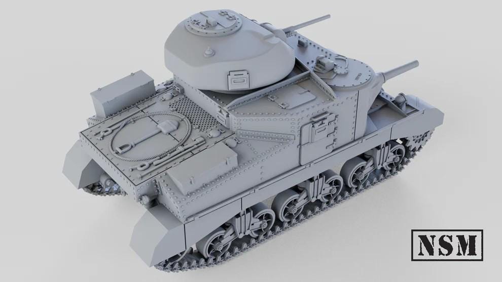 WWII US American M3 Grant or Lee Tank Various Scales Historical Wargaming (US tariffs are pre-paid by us)