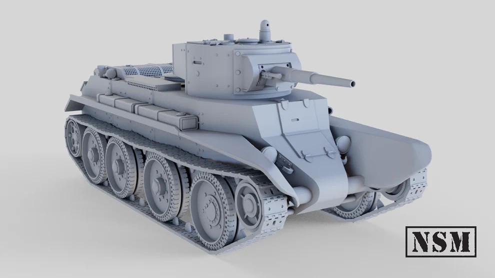 WWII Soviet BT7 Light Tank Different Variants Various Scales Historical Wargaming (US tariffs are pre-paid by us)