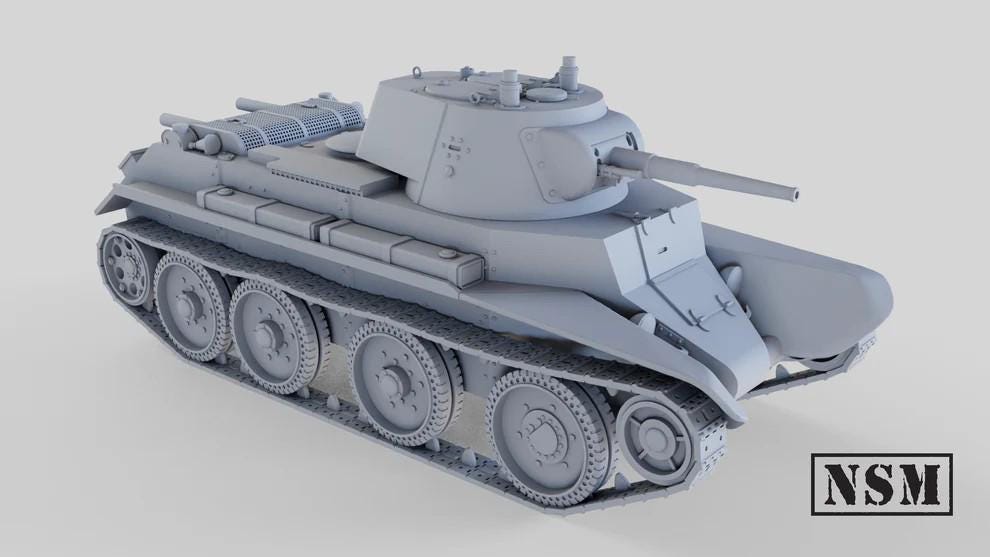 WWII Soviet BT7 Light Tank Different Variants Various Scales Historical Wargaming
