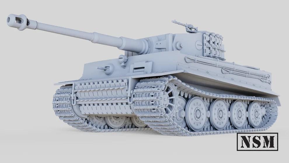 WWII German Tiger I (Early, Mid or Late Production) Various Scales Historical Wargaming
