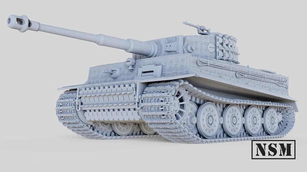 WWII German Tiger I (Early, Mid or Late Production) Various Scales Historical Wargaming (US tariffs are pre-paid by us)