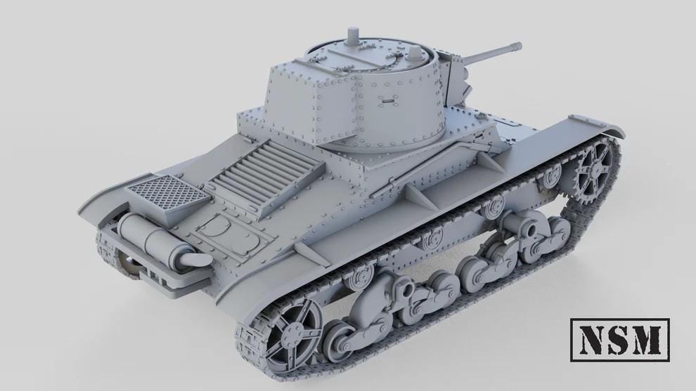 WWII Finnish Vickers 6 Ton Tank Various Scales Historical Wargaming (US tariffs are pre-paid by us)