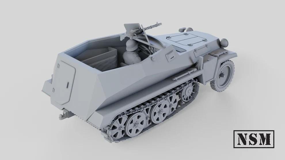 WWII German Sd.kfz 250/1 Alt Halftrack Various Scales Historical Wargaming (US tariffs are pre-paid by us)