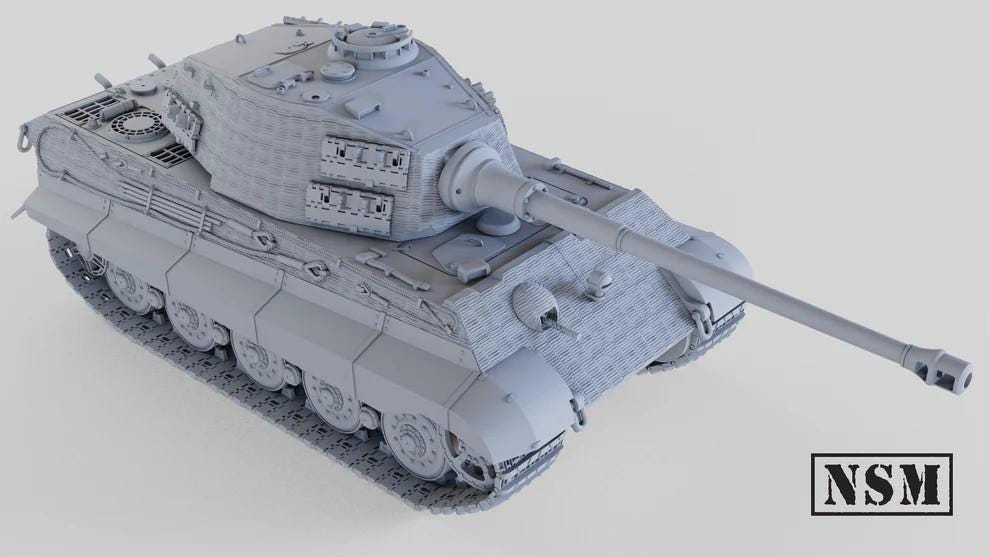 WWII German Tiger II King Tiger "Königstiger" Various Scales Historical Wargaming (US tariffs are pre-paid by us)