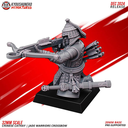 Ancient Chinese Cathay Jade Warriors Crossbowmen Unit (10 models) Various Scales Historical Wargaming