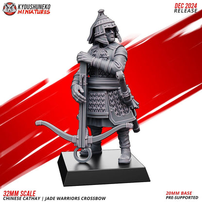 Ancient Chinese Cathay Jade Warriors Crossbowmen Unit (10 models) Various Scales Historical Wargaming (US tariffs are pre-paid by us)