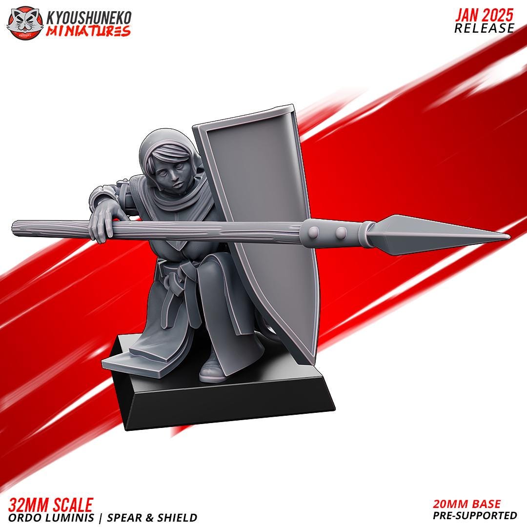 Ancient Chinese Cathay Ordo Luminis Spearmen Unit (10 models) Various Scales Historical Wargaming (US tariffs are pre-paid by us)