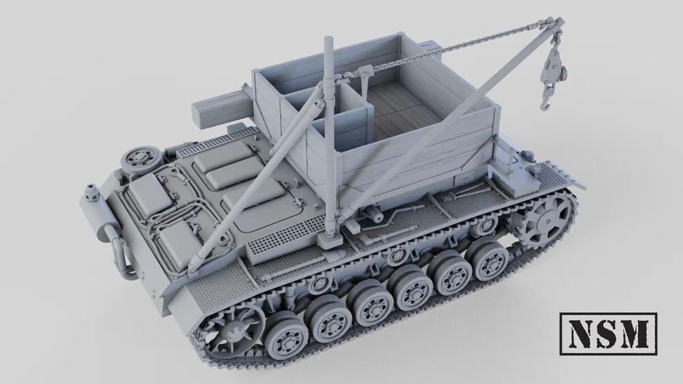 WWII German Bergepanzer III Various Scales Historical Wargaming