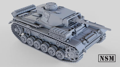 WWII German Panzer III Ausf L Tank Various Scales Historical Wargaming