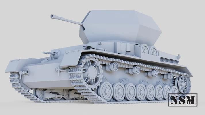 WWII German Panzer IV Ostwind with Crew Various Scales Historical Wargaming