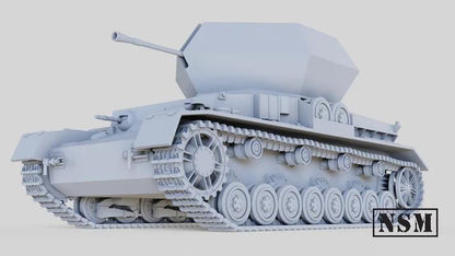 WWII German Panzer IV Ostwind with Crew Various Scales Historical Wargaming